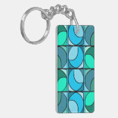 Porte-clés seventies bleu (Devant gauche)