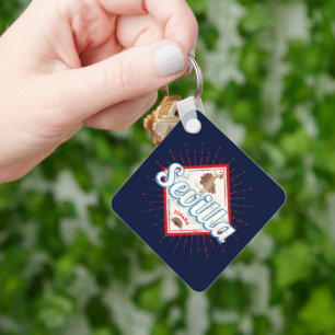 Porte-clés Séville Andalousie Espagne Rétro Flamenco Vintage