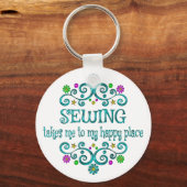 Porte-clés Sewing Happy Place (Recto)