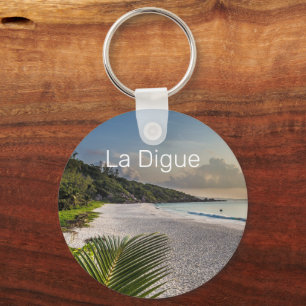 Porte-clés Seychelles La Digue Sunset Beach Souvenir de vacan