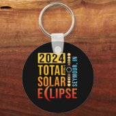 Porte-clés Seymour Indiana Total Solar Eclipse 2024 (Recto)