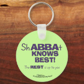 Porte-clés ShABBAt Abba connaît le mieux (Recto)