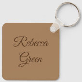 Porte-clés Shabby Chic Jolie Tulipe Rouge (Dos)