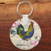 Porte-clés Shabby Chic Rooster (Recto)