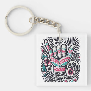 Porte-clés Shaka polynésien - Hawaiian Aloha Spirit