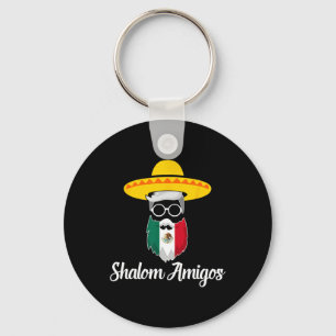 Porte-clés Shalom Amigos - Hanoukka Mexicaine Juive Cinco De