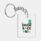 PORTE-CLÉS " SHAM ROCK N ! " PORTE - CLÉ ACRYLIQUE DOUBLE CÔT (Devant gauche)