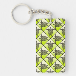 Porte-clés Shamanic Tortues de mer Motif - vert