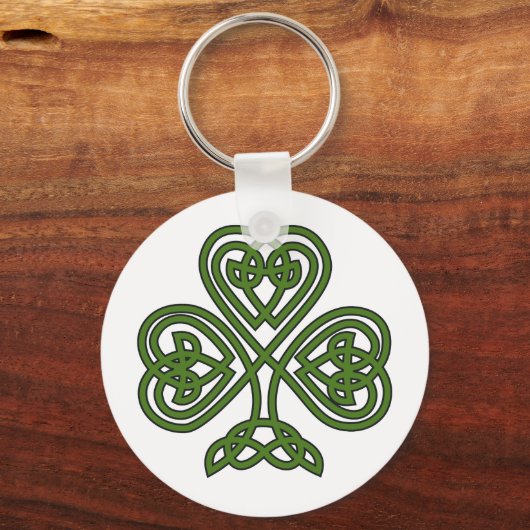 Porte-clés Shamrock celte - Jour de la Saint Patrick (Verso)