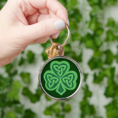 Porte-clés Shamrock celtique de noeud (Main)