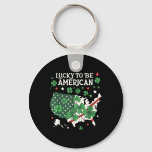 Porte-clés Shamrock Clover Usa St. Patrick’s Day