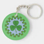 Porte-clés Shamrock et réseau (Dos)
