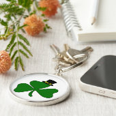 Porte-clés Shamrock irlandais (Côté)