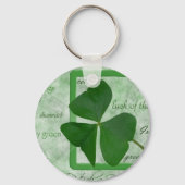 Porte-clés Shamrock irlandais GoodLuck (Recto)