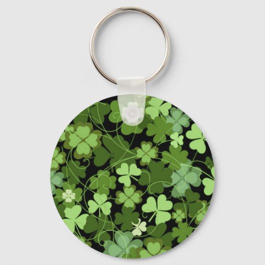 Porte-clés Shamrock irlandais vert (Recto)