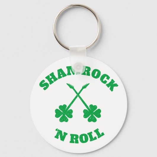 Porte-clés Shamrock 'n Roll Grunge (Recto)