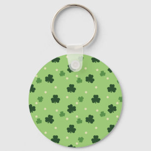 Porte-clés Shamrock Pattern Button Keychain