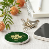 Porte-clés Shamrock stylisé (Côté)