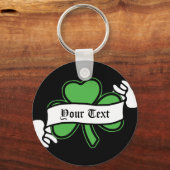 Porte-clés Shamrock sur mesure St. Patrick's Day (Recto)