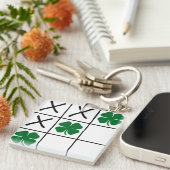 Porte-clés Shamrock Tic Tac Toe (Devant Droit)