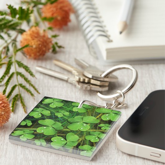 Porte-clés Shamrock vert St Patrick iPhone 5 Coque-Mate (Devant Droit)