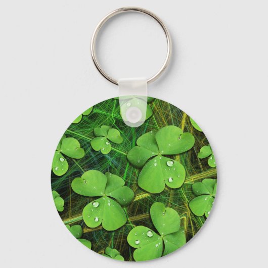 Porte-clés Shamrock vert St Patrick's Day Porte - clé (Recto)