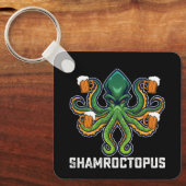 Porte-clés Shamroctopus Octopus Lover St Patrick's Day (Recto)