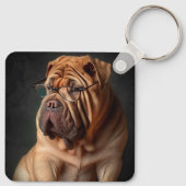 Porte-clés Shar Pei Chien intelligent avec conception de livr (Dos)