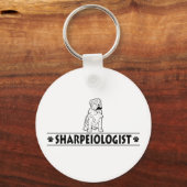 Porte-clés Shar-Pei Chinois humoristique (Recto)