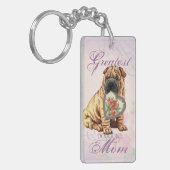 Porte-clés Shar-Pei Maman Coeur (Devant gauche)