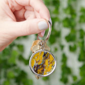 Porte-clés Shattuckite jaune (main)