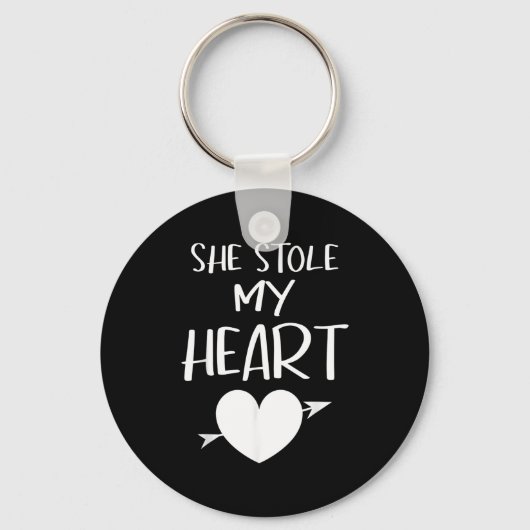 Porte-clés She Stole My Heart Valentines Day Matching Couples (Recto)