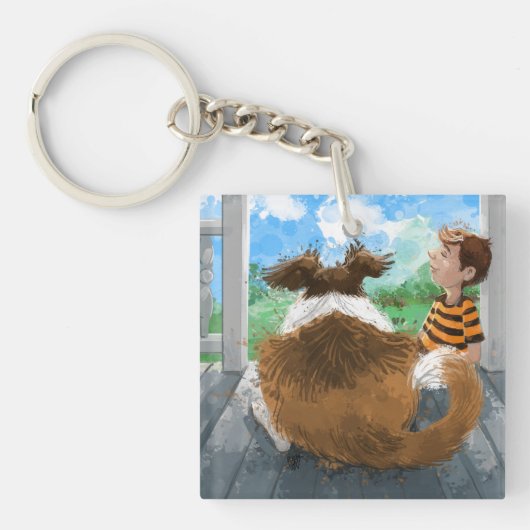 Porte-clés Sheldon et Davie Relaxing (Devant)