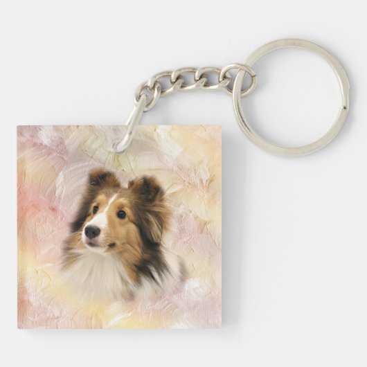 Porte-clés Sheltie font face (Dos)