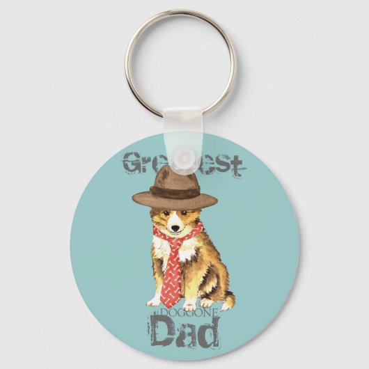 Porte-clés Sheltie papa (Recto)