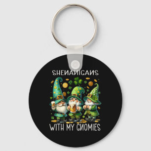 Porte-clés Shenanigans Avec Mes Gnomies Saint-Patricks Jour G