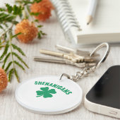 Porte-clés Shenanigans Shamrock Saint-Patrick Rétro (Devant droit)