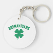 Porte-clés Shenanigans Shamrock Saint-Patrick Rétro (Dos)