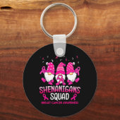 Porte-clés Shenanigans Squad Gnomes Pink Ribbon Cancer du Sei (Verso)