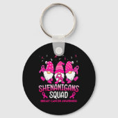 Porte-clés Shenanigans Squad Gnomes Pink Ribbon Cancer du Sei (Verso)
