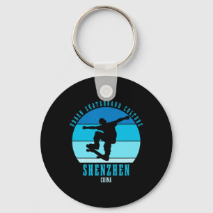 Porte-clés Shenzhen Chine Skateboardeur Urne Skateboard