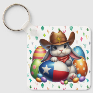 Porte-clés Shérif de lapin du Texas/sud-ouest de Pâques