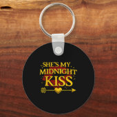 Porte-clés She's My Midnight Kiss Matching Couples Valentine’ (Recto)