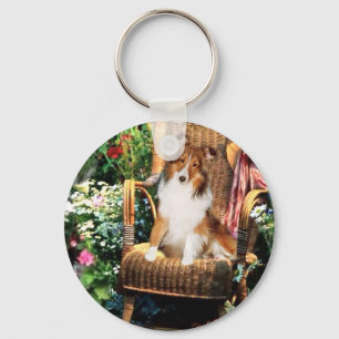 Porte-clés Shetland Sheepdog Sheltie Art Cadeaux
