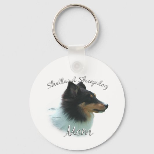 Porte-clés Shetland Sheepdog (tri) Maman 2 (Recto)