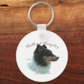 Porte-clés Shetland Sheepdog (tri) Maman 2 (Verso)