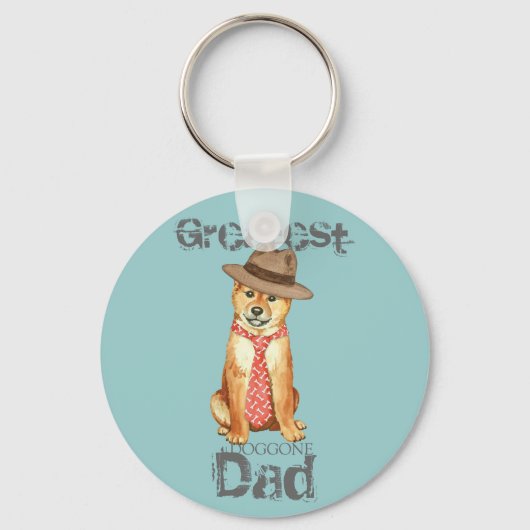 Porte-clés Shiba Inu Dad (Recto)