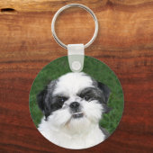 Porte-clés Shih Tzu face porte - clé (Recto)