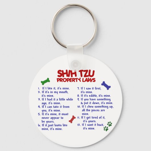 Porte-clés SHIH TZU, propriété Lois 2 (Recto)