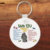 Porte-clés Shih Tzu, propriété Lois 4 (Recto)